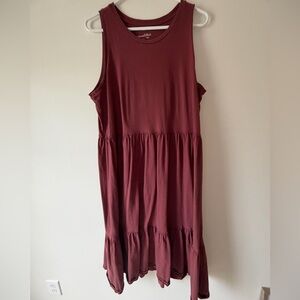 Universal Thread Sleeveless Maroon Midi Dress